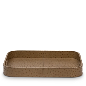 Shop Blue Pheasant Witney Bar Tray In Oat Brown