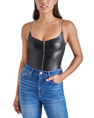 Black bodysuit with chain straps online