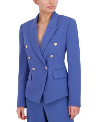 Bcbgmaxazria Woven Novelty Button Blazer