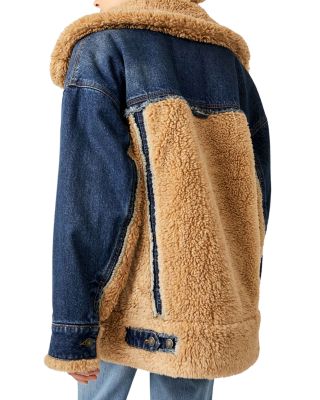 Free People Holly Cozy Denim Jacket | Bloomingdale's