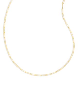 Courtney Paperclip Chain Necklace, 18"