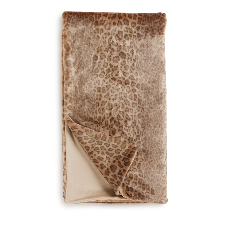 Donna Salyers Fabulous-furs Signature Series Faux Fur Throw In Vintage Leopard