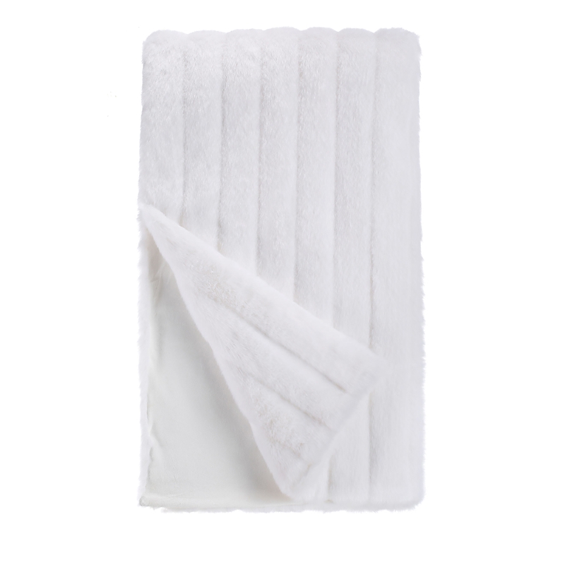 Donna Salyers Fabulous-furs Signature Series Faux Fur Throw In White