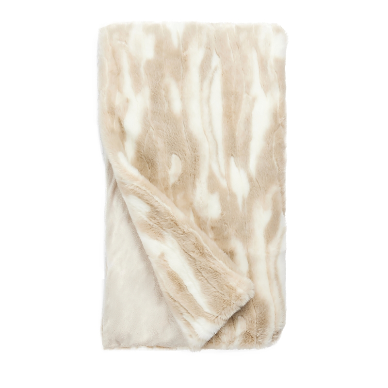 Donna Salyers Fabulous-furs Signature Series Faux Fur Throw In Winter Rabbit