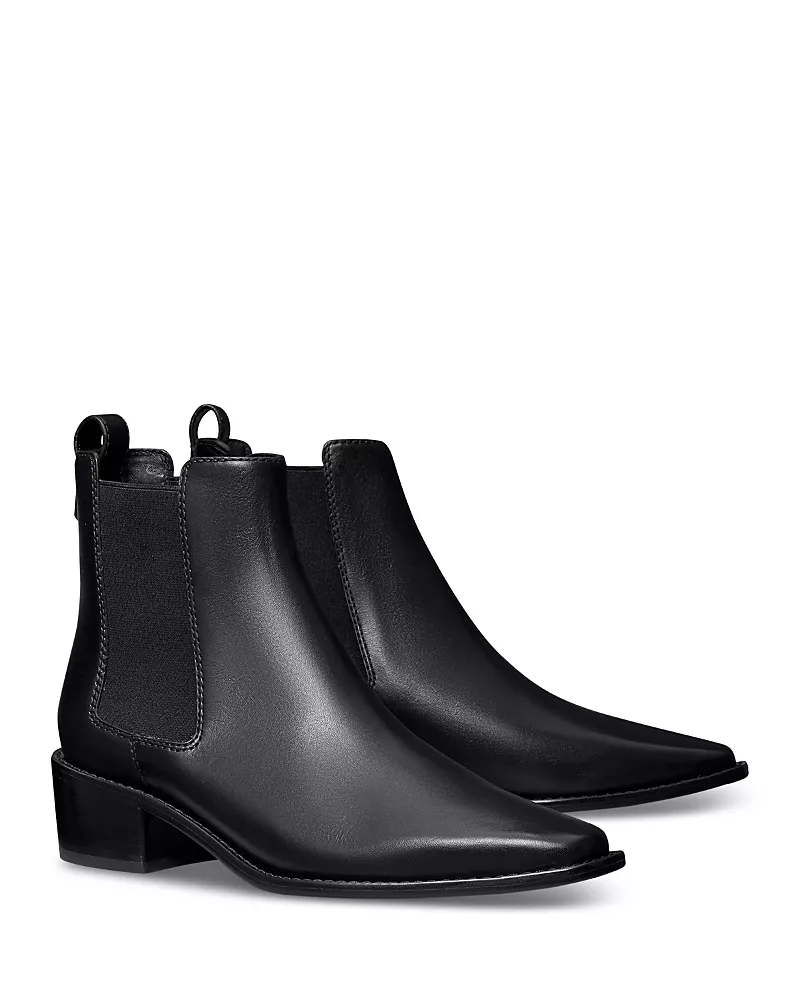 Tory Burch Women's Western Pointed Toe Ankle Chelsea Boots