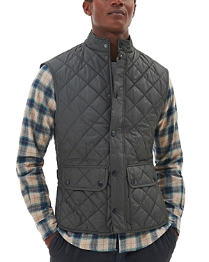 Barbour Lowerdale Slim Fit Quilted Vest In Charcoal