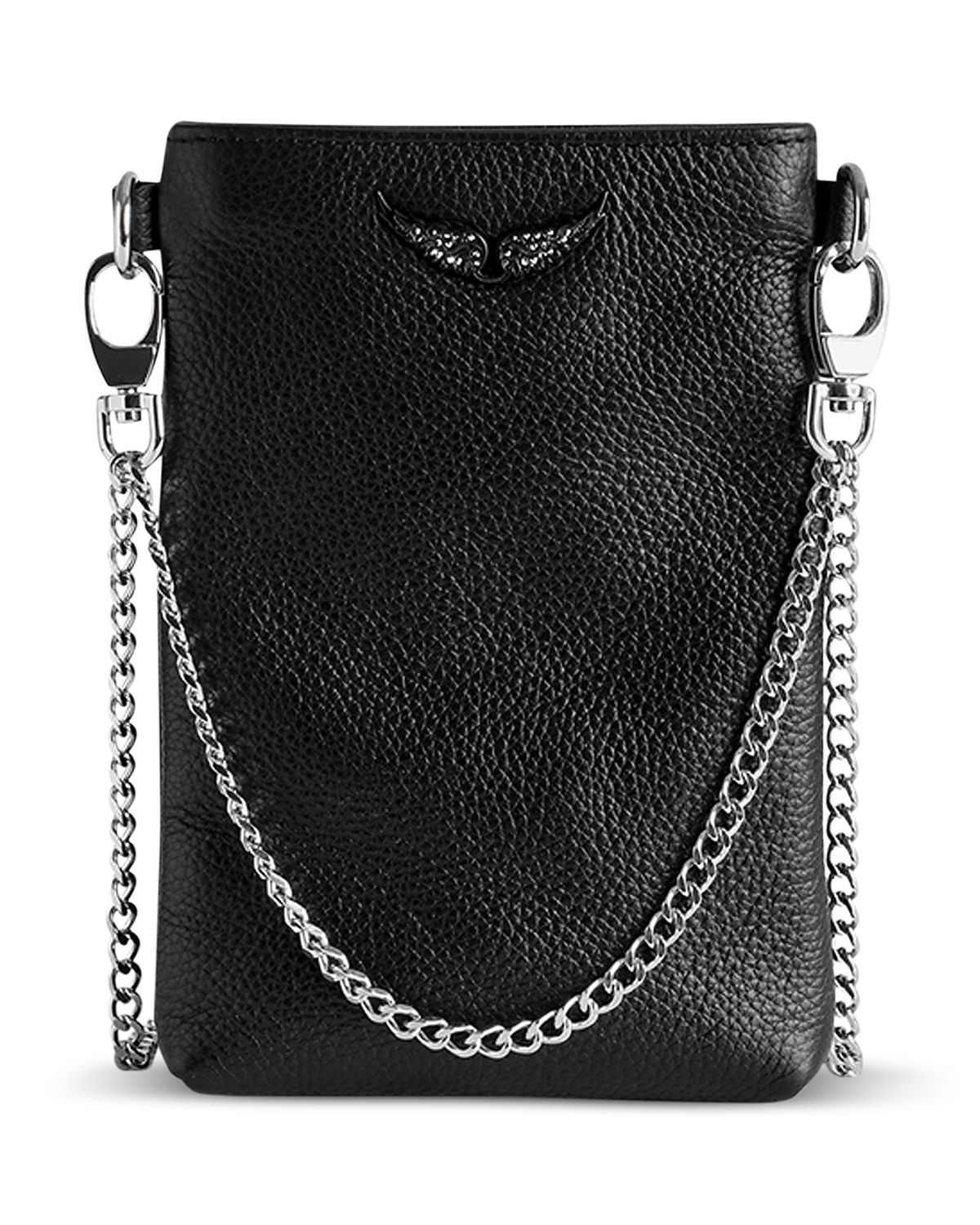 Zadig & Voltaire Rock Leather Phone Pouch