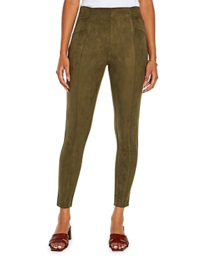 Three Dots Sofia Front Seam Pull On Pants In Winter Moss