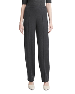 Vince Brushed Mid Rise Pants In Heather Charcoal