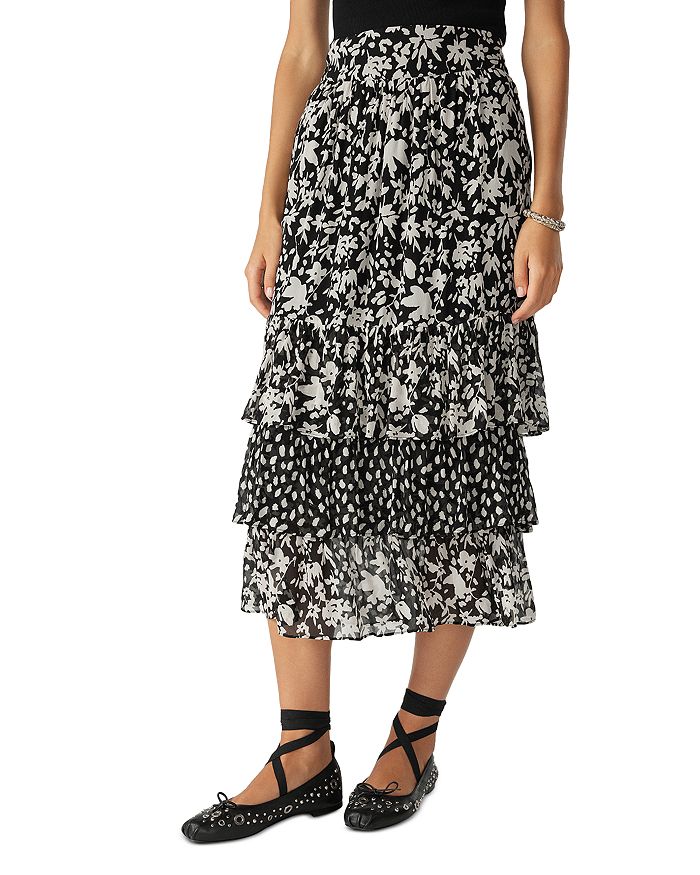 ba&sh Flaura Tiered Skirt | Bloomingdale's