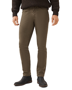 Rodd & Gunn Motion Melange Straight Fit Jeans In Nutmeg In Army