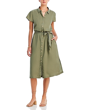 Tommy Bahama Mission Beach Midi Shirtdress In Tea Leaf