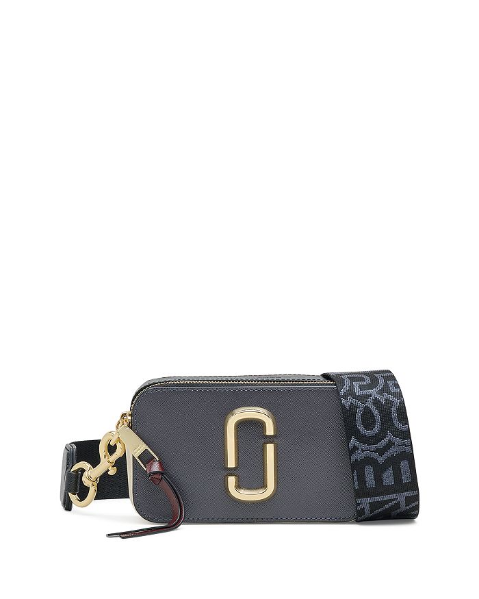 Marc Jacobs Black Glossy Leather Snapshot Camera Crossbody Bag
