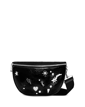 Shop Rebecca Minkoff Darren Belt Bag Celestial Studs In Black