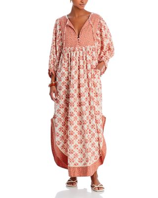 Free People - Cotton Blend Hazy Maisy Printed Maxi Dress