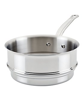  All-Clad Specialty Stainless Steel Universal Steamer for  Cooking 3 Quart Food Steamer, Steamer Basket Silver: All Clad Steamer  Insert: Home & Kitchen