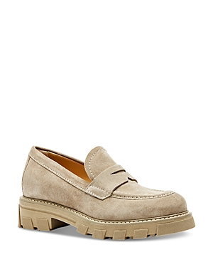 La Canadienne Daniel Waterproof Platform Penny Loafer In Pebble
