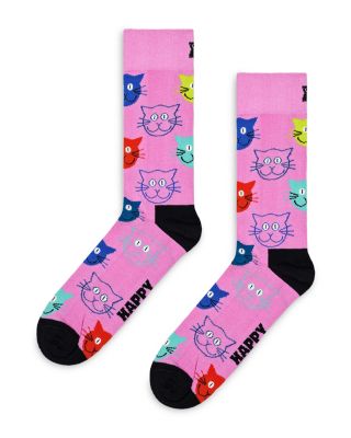 Mixed Cats Crew Socks Gift Set, Pack of 3
