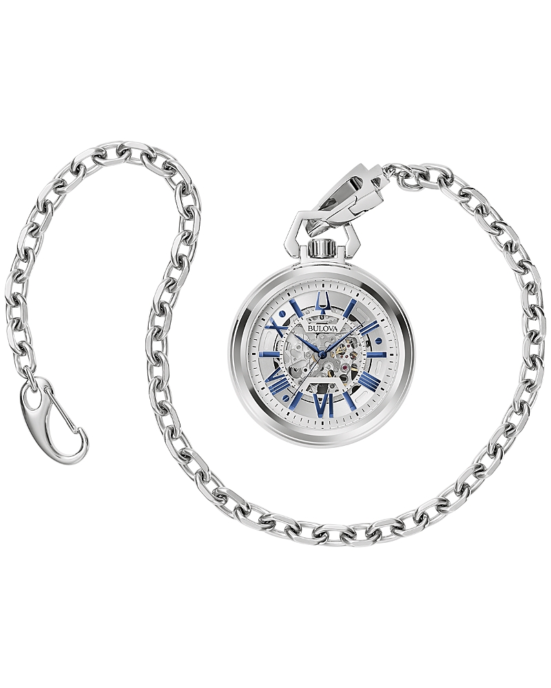 Bulova Classic Sutton Chain Pocket Watch, 50mm