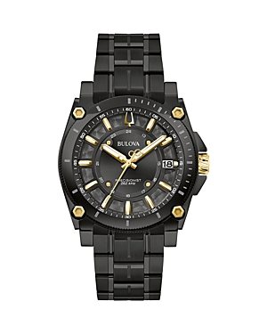 Shop Bulova Precisionist Icon Watch, 40mm In Black