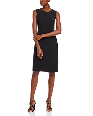 Kobi Halperin Meridian Twill Sheath Dress In Black