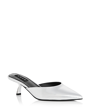 Aqua Women's Milee Pointed Toe Slip On High Heel Pumps - 100% Exclusive In Silver