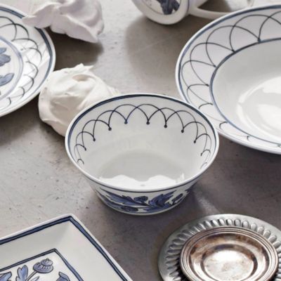 H. Blue Bird Cereal Soup Bowl