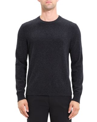 Theory Hilles Cashmere Knit Crewneck Sweater In Black