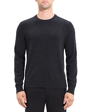 Shop Theory Hilles Cashmere Crewneck Sweater In Black