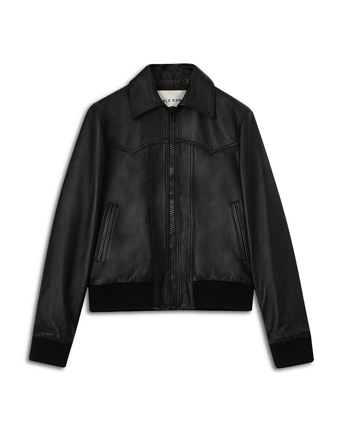 BLK DNM Slim Fit Leather Jacket Bloomingdale s
