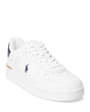 Polo Ralph Lauren Men's Lace Up Sneakers In White
