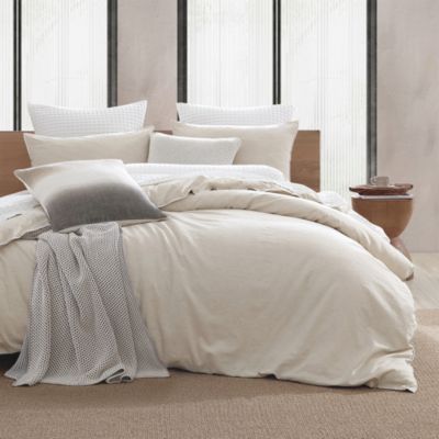 Pure Washed Linen-Blend Duvet Set, Full/Queen