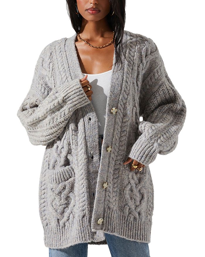ASTR the Label Charli Cable Knit Cardigan