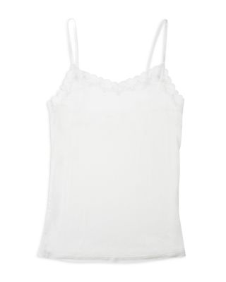Lace Trim Silk Camisole