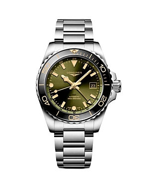 Shop Longines Hydroconquest Watch, 41mm In Green/silver