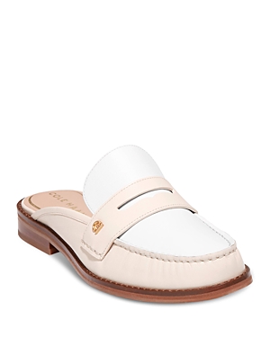 Shop Cole Haan Women's Lux Pinch Slip On Penny Loafer Flats In Sand Dollar