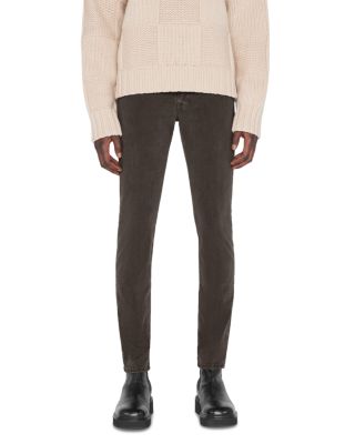 FRAME L'Homme Slim Brushed Twill Pants in Milk Beige