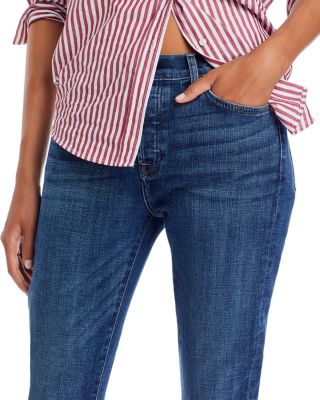 Josefina High Rise Cropped Boyfriend Jeans in Broken Twill Vanity