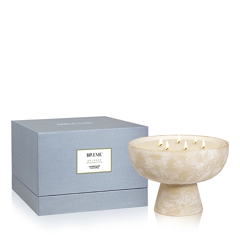 Blueme Balance White Lotus & Tea Giant Ceramic Candle, 45 Oz.