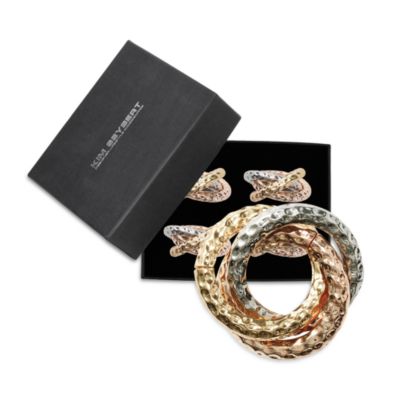 Trinity Napkin Ring in Multi, Set of 4 in a Gift Box
