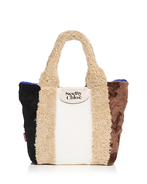 See By Chloé See By Chloe X Toasties Huggy Shearling Tote In Multi