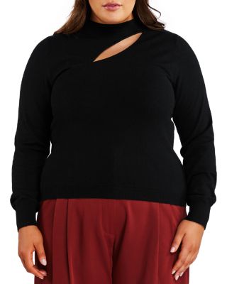 Estelle Plus Cutout Knit Sweater