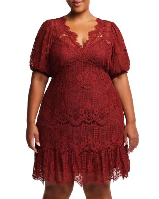 chinese dress ladies Estelle Lace Fit and Flare Wedding Dress Sample