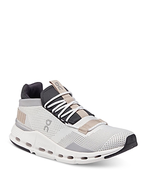 On Cloudnova Sneaker In White/sand