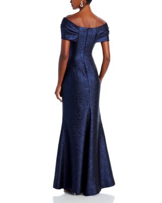 Off-the-Shoulder Twist Gown