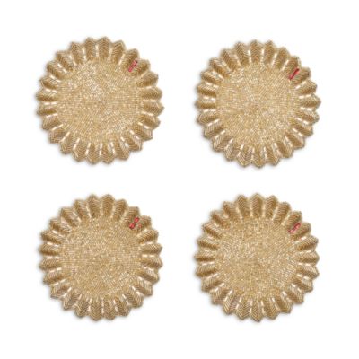 Kim Seybert - Etoile Coaster, Set of 4 in a Gift Box