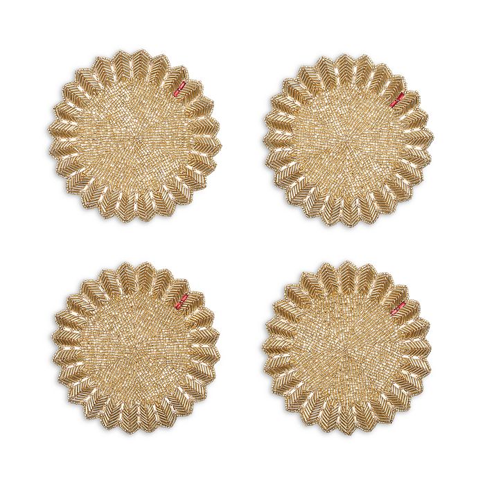 Kim Seybert Etoile Coaster, Set of 4 in a Gift Box
