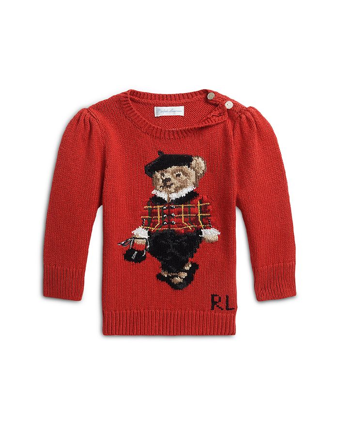 Ralph Lauren - Girls' Polo Bear Intarsia Sweater - Baby
