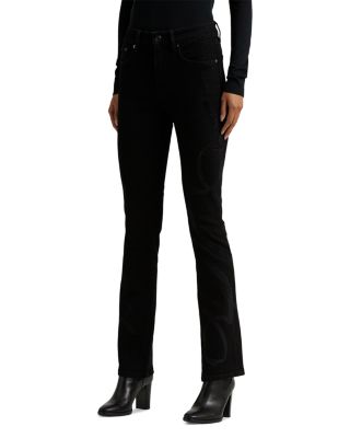 Ralph Lauren Ralph Lauren High Rise Bootcut Jeans in Black Bloomingdale s