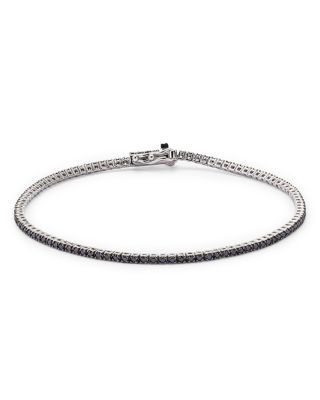 Bloomingdale&#039;s Fine Collection Black Diamond Tennis Bracelet in 14K White Gold, 1.20 ct. t. w.